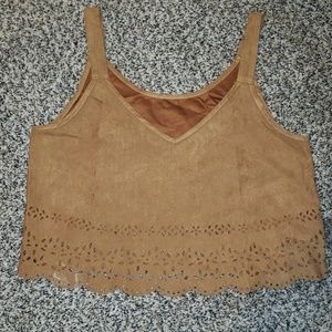Brown Crop Top